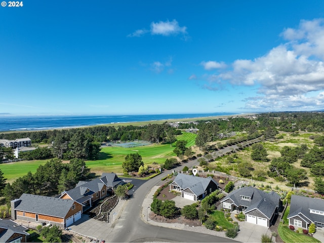 402 Diamond Ln, Gearhart, OR 97138 - drone / aerial view with view of golf course, a view of trees, and a residential view