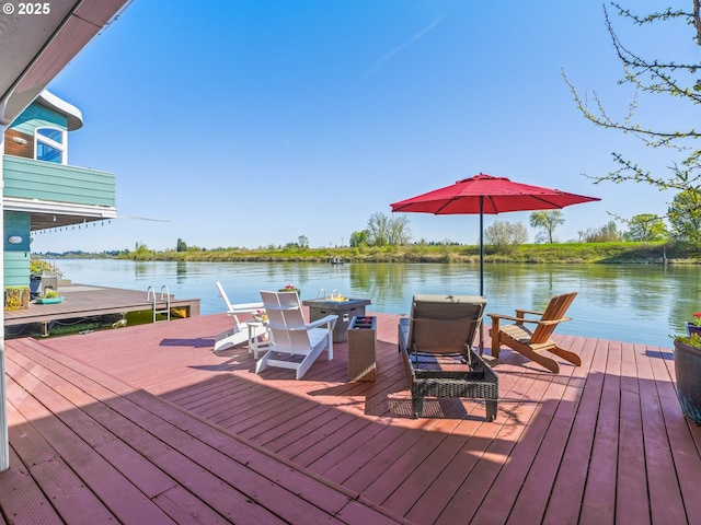 14581 NW Larson Rd Unit 7, Portland, OR 97231 - view of dock featuring a water view