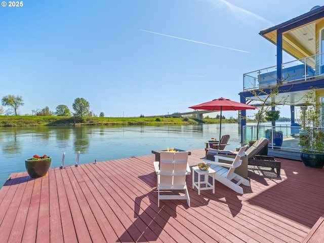 14581 NW Larson Rd Unit 7, Portland, OR 97231 - dock area featuring a water view