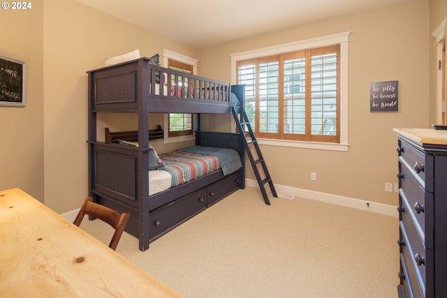 bedroom featuring carpet flooring