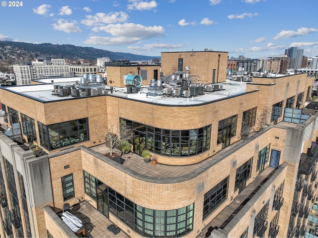 city view with a mountain view