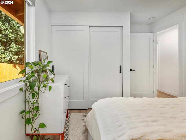 818 Ash St, Lake Oswego, OR 97034 - bedroom with a closet and wood finished floors