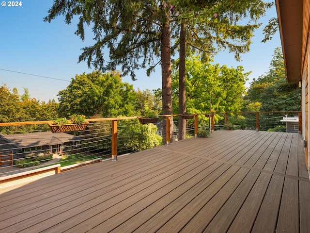 view of wooden terrace