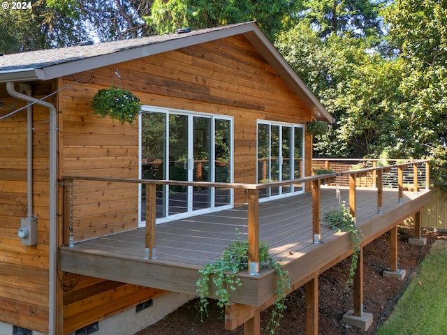 view of wooden terrace