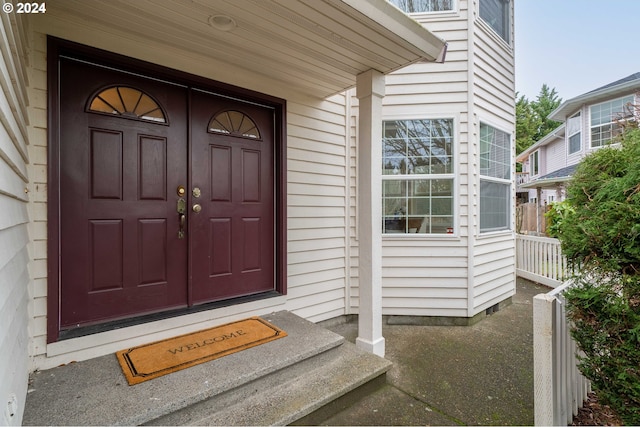 view of entrance to property