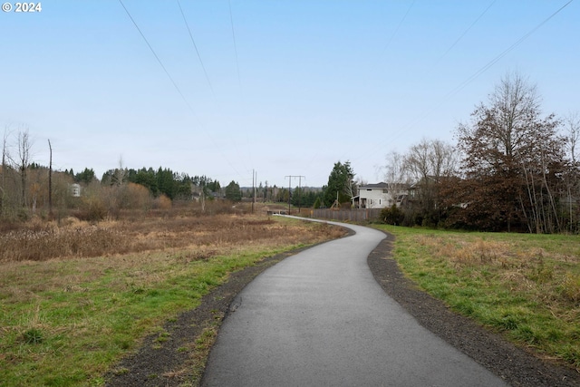 view of road