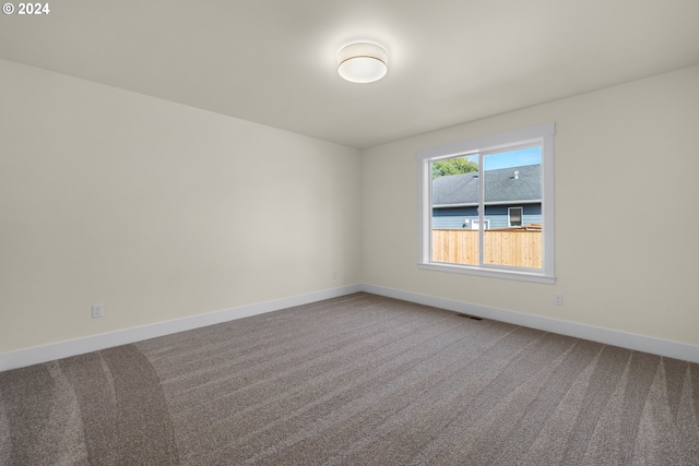 view of carpeted empty room