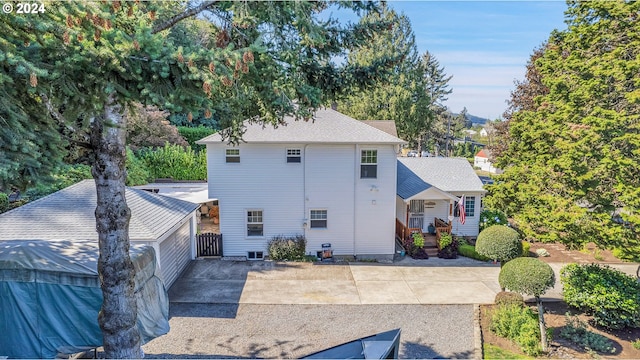 view of back of property