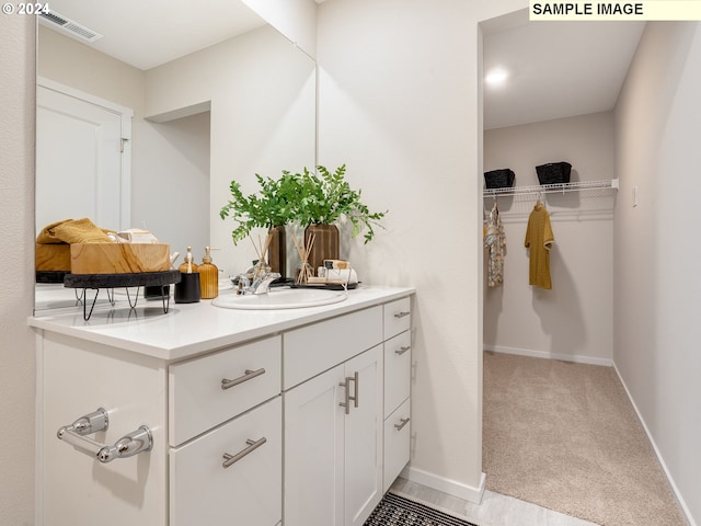 bathroom with vanity