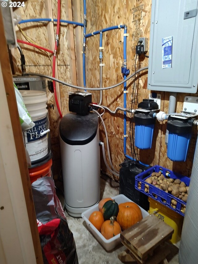 clothes washing area with washer and dryer