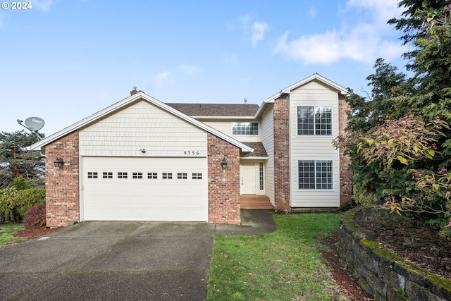 front facade featuring a garage