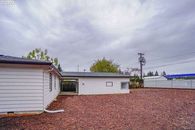 view of rear view of property