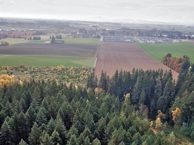 bird's eye view featuring a rural view