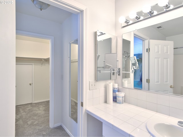 bathroom with vanity