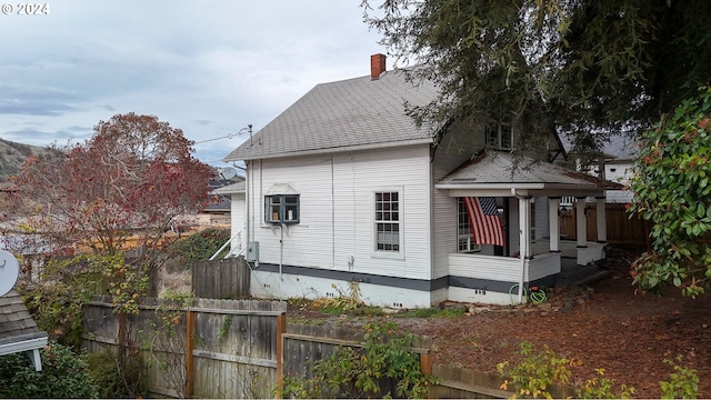 view of side of property