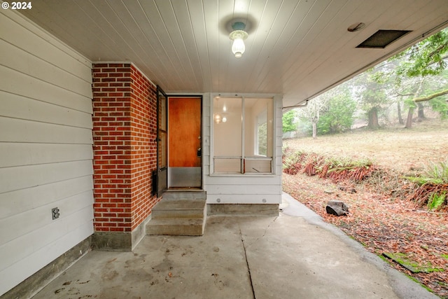 view of entrance to property