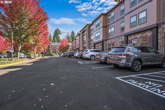 view of vehicle parking