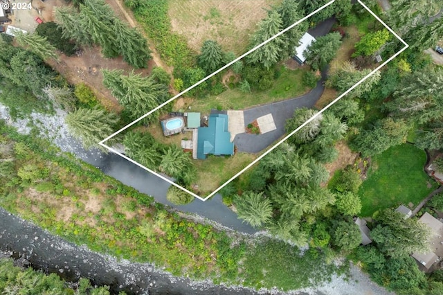 birds eye view of property