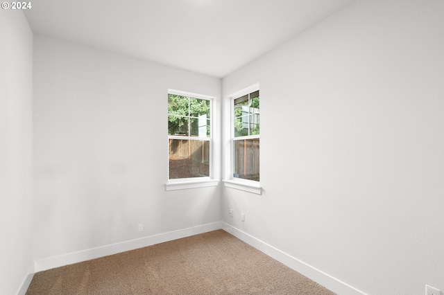 view of carpeted empty room