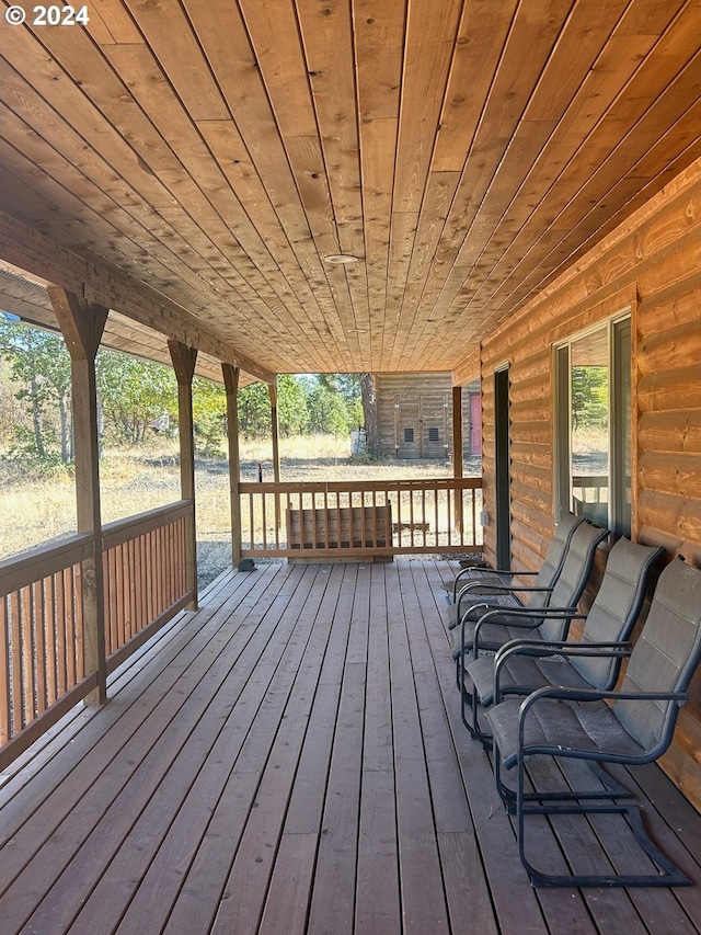 211 Jensen Quarry Rd, Bickleton, WA 99322 - view of wooden terrace