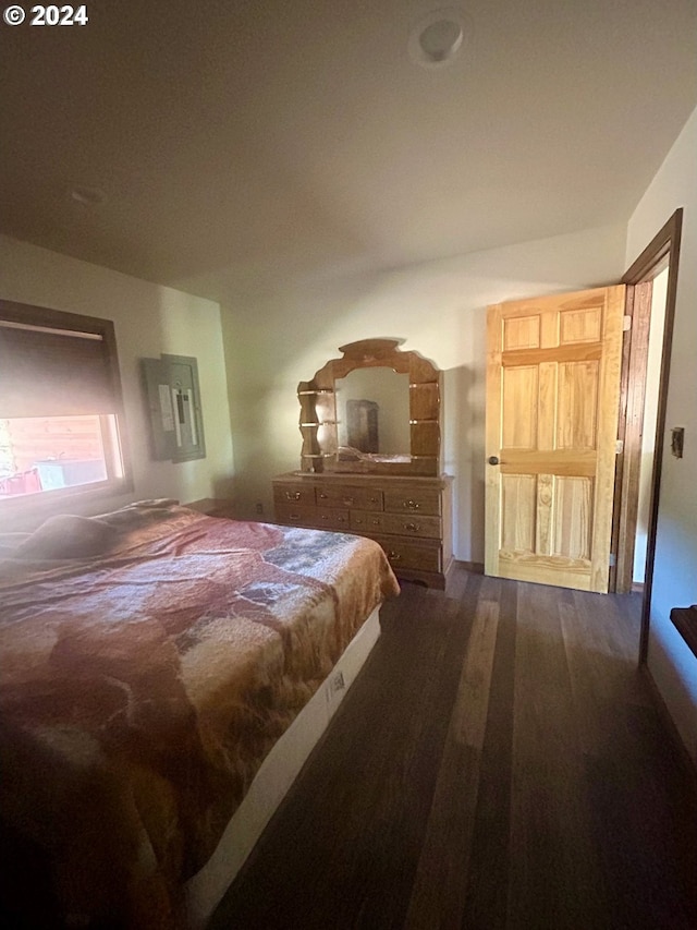 211 Jensen Quarry Rd, Bickleton, WA 99322 - bedroom with dark wood finished floors