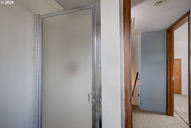 bathroom with an enclosed shower