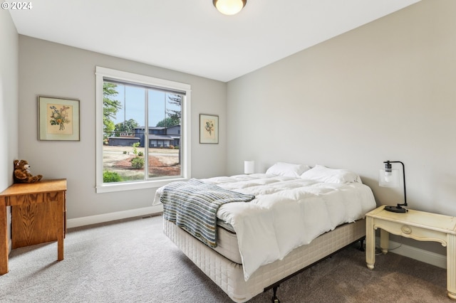 bedroom with carpet