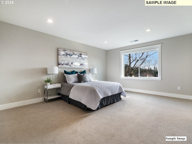 bedroom featuring carpet floors