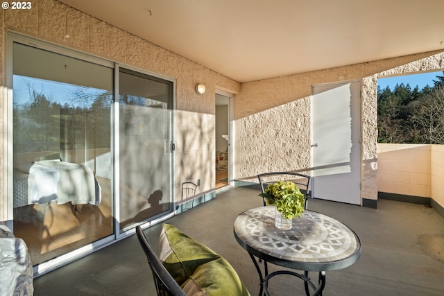 view of sunroom