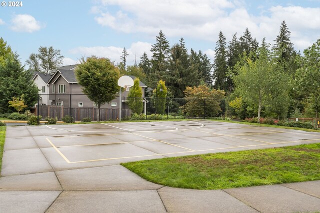 view of basketball court