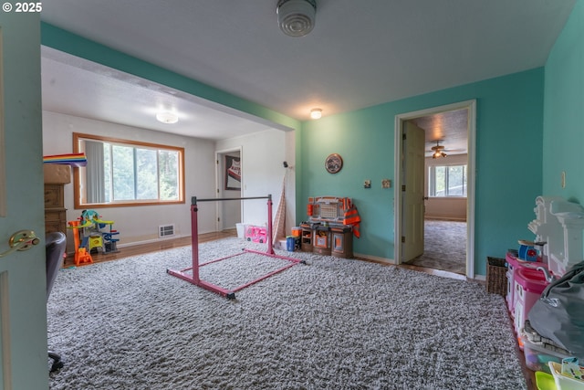93777 Green Acres Ln, Coos Bay, OR 97420 - rec room with baseboards and carpet