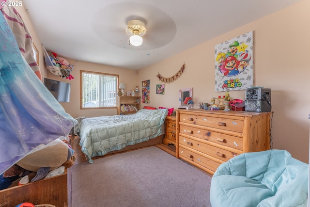 93777 Green Acres Ln, Coos Bay, OR 97420 - bedroom featuring carpet floors and ceiling fan