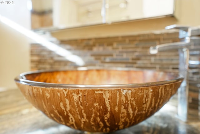 interior details featuring sink