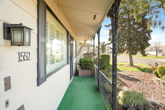 balcony with a porch