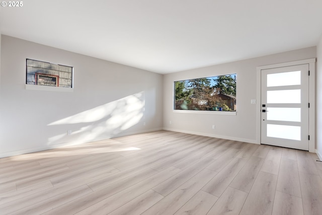 interior space featuring light hardwood / wood-style floors