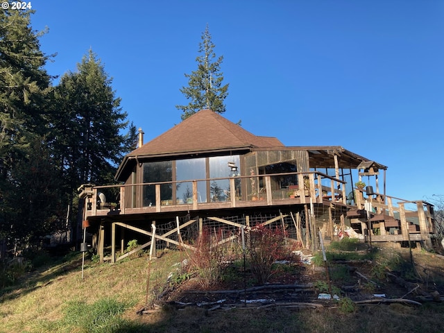 view of rear view of house