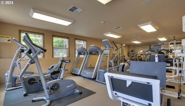 view of workout area