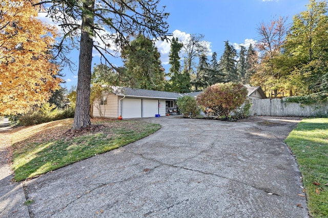 view of home's exterior featuring a garage