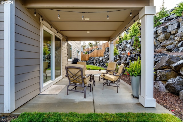 3763 Rockcress Rd, Eugene, OR 97403 - view of patio featuring fence