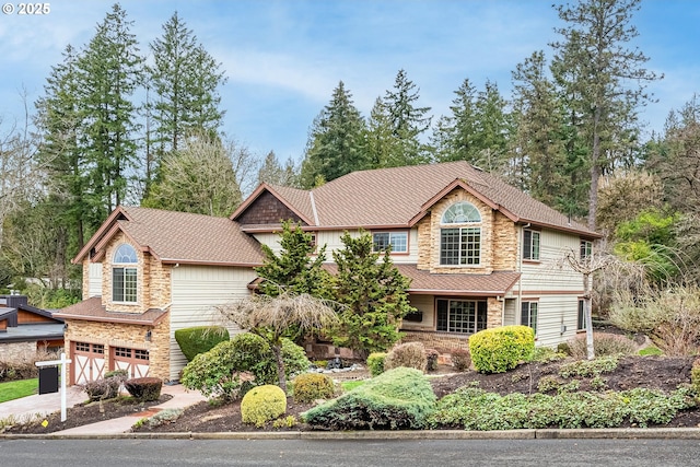 front facade featuring a garage