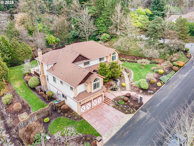 birds eye view of property