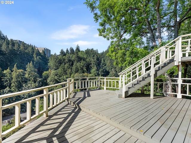 view of wooden terrace