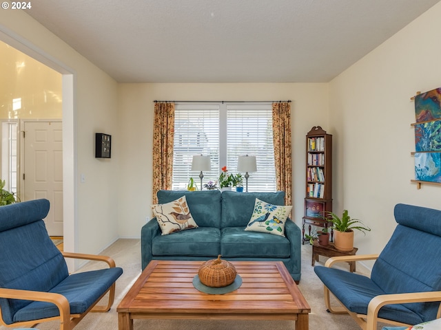 15337 SE Olds Dr, Clackamas, OR 97015 - living area featuring light carpet and baseboards