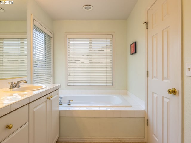 15337 SE Olds Dr, Clackamas, OR 97015 - full bathroom with vanity and a garden tub