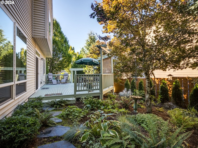 15337 SE Olds Dr, Clackamas, OR 97015 - view of wooden terrace