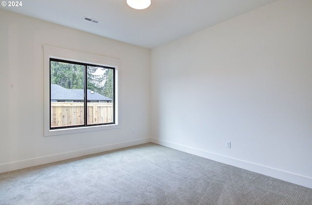 view of carpeted empty room