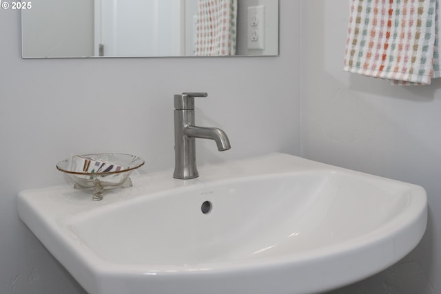 interior details featuring sink