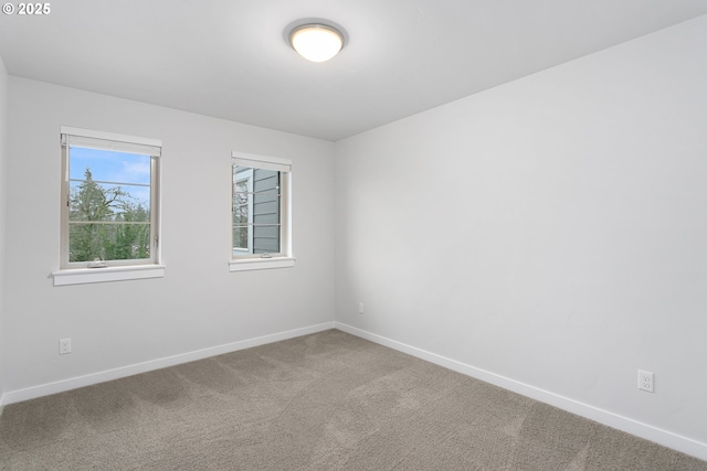 view of carpeted empty room