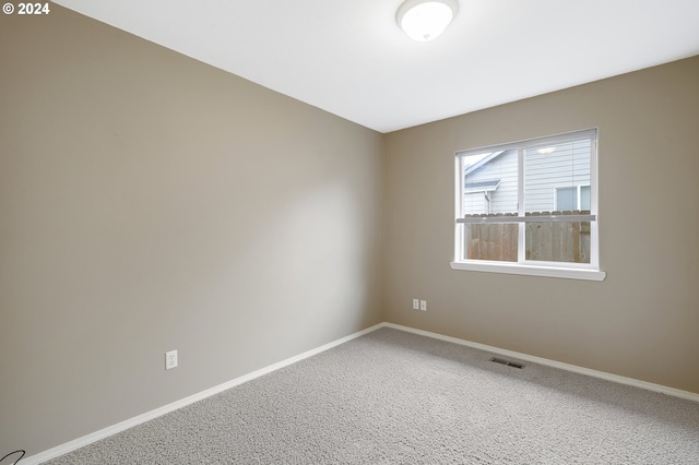 view of carpeted empty room