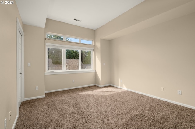 view of carpeted empty room